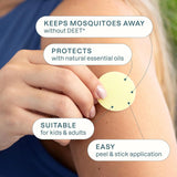Mosquito Repellent Patches Solid Color Bug Stickers for Kids and Adults, 80 Patches (4 Pack)