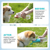 Dog Water Bottle, 13.5Oz Travel Dog Water Bottles for Walking, Leakproof Portable Pet Water Bottles for Puppy Small Medium Large Dogs Water Dispenser, BPA Free Dog Travel Drink Cup