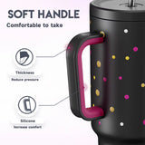 Meoky 40 Oz Stainless Steel Leak-Proof Water Bottle Flamingo Car Mug USA