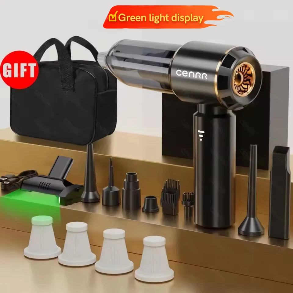 Mini Car Vacuum Cleaner 998000PA Cordless Powerful for Home Handheld Blower Car Cleaner Portable Car Vacuum Cleaner