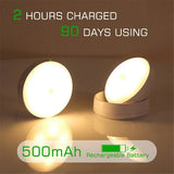 Night Light Rotatable Wireless Motion Sensor LED Night Lights USB Rechargeable Bedroom Corridohting Motion Sensor Light Led Lamp