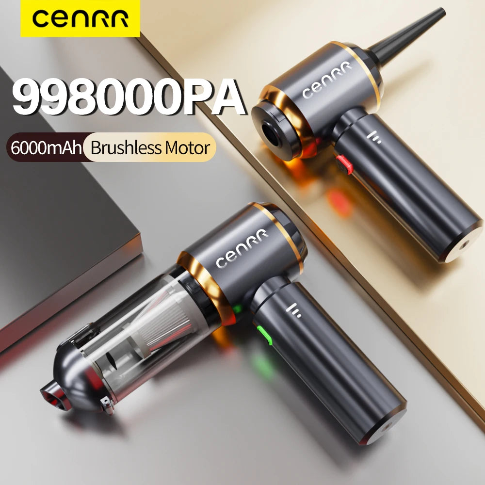 Mini Car Vacuum Cleaner 998000PA Cordless Powerful for Home Handheld Blower Car Cleaner Portable Car Vacuum Cleaner