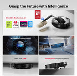 Saros Z70 Robot Vacuum and Mop, Omnigrip Arm, Ai-Powered, 22,000Pa Suction, 3.14’’ Ultra Slim, Flexiarm Riser Technology, Adaptilift Chassis, Obstacle Avoidance, Auto Mop Washing & Drying