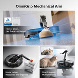 Saros Z70 Robot Vacuum and Mop, Omnigrip Arm, Ai-Powered, 22,000Pa Suction, 3.14’’ Ultra Slim, Flexiarm Riser Technology, Adaptilift Chassis, Obstacle Avoidance, Auto Mop Washing & Drying