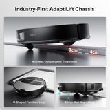 Saros Z70 Robot Vacuum and Mop, Omnigrip Arm, Ai-Powered, 22,000Pa Suction, 3.14’’ Ultra Slim, Flexiarm Riser Technology, Adaptilift Chassis, Obstacle Avoidance, Auto Mop Washing & Drying