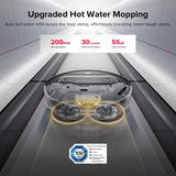 Saros Z70 Robot Vacuum and Mop, Omnigrip Arm, Ai-Powered, 22,000Pa Suction, 3.14’’ Ultra Slim, Flexiarm Riser Technology, Adaptilift Chassis, Obstacle Avoidance, Auto Mop Washing & Drying