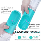 Dog Water Bottle, 13.5Oz Travel Dog Water Bottles for Walking, Leakproof Portable Pet Water Bottles for Puppy Small Medium Large Dogs Water Dispenser, BPA Free Dog Travel Drink Cup