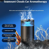Smart Car Air Freshener Rechargeable Car Aroma Diffuser Cloud Mist with Sound Pickup Lamp RGB Light for Auto Interior Decoration