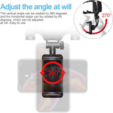 360° Car Rearview Mirror Rotation Adjustable Phone Holder Mount Multifunction