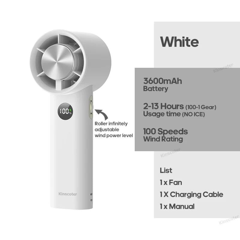 Multifunctional Electric Handheld Fan Wireless Portable Home Quiet Ventilator Desktop Wall Ceiling Fan Air Cooler