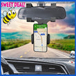 360° Car Rearview Mirror Rotation Adjustable Phone Holder Mount Multifunction