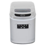 Compact Portable Ice Maker 27 Lb Capacity - Metallic Silver