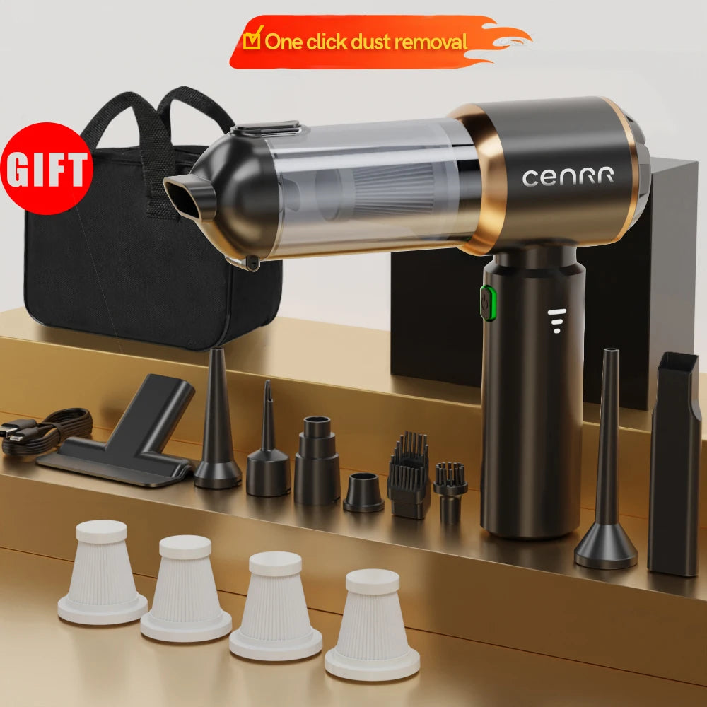 Mini Car Vacuum Cleaner 998000PA Cordless Powerful for Home Handheld Blower Car Cleaner Portable Car Vacuum Cleaner