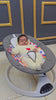Baby Swing for Infants - APP Remote Bluetooth Control, 5 Speed Settings, 10 Lullabies, USB Plug (Blue)